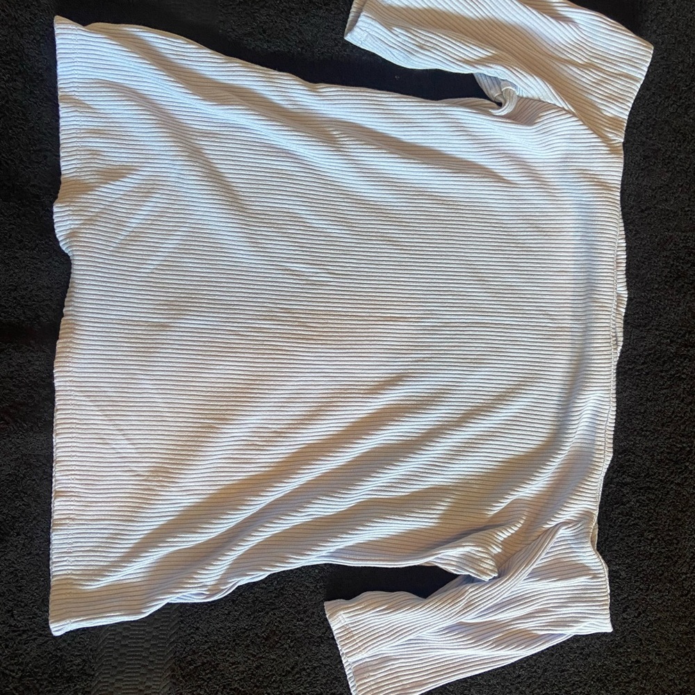 H&M off the shoulder light blue blouse